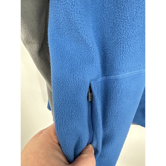 Under Armour Blue & Gray Fleece Pullover Half-Zip With Pockets Men's Size M - Picture 3 of 8
